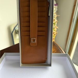 Lodis Elegant Tan Leather wallet